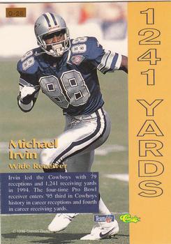 1995 Pro Line - Grand Gainers #G-26 Michael Irvin Back