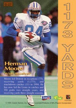 1995 Pro Line - Grand Gainers #G-27 Herman Moore Back