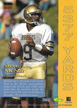 1995 Pro Line - Grand Gainers #G-29 Steve McNair Back