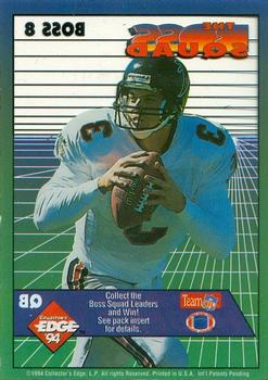1994 Collector's Edge - The Boss Squad #8 Bobby Hebert Back