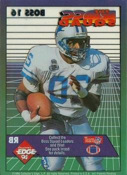 1994 Collector's Edge - The Boss Squad #16 Barry Sanders Back
