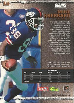 1995 Pro Line - St. Louis National Sports Collectors Convention Silver #82 Mike Sherrard Back
