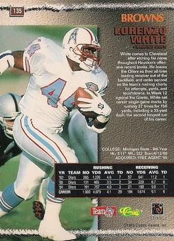 1995 Pro Line - St. Louis National Sports Collectors Convention Silver #135 Lorenzo White Back