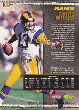1995 Pro Line - St. Louis National Sports Collectors Convention Silver #146 Chris Miller Back