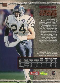 1995 Pro Line - St. Louis National Sports Collectors Convention Silver #172 Stanley Richard Back