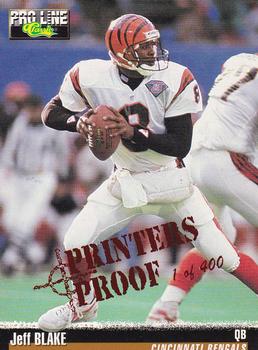 1995 Pro Line - Printer's Proofs #6 Jeff Blake Front