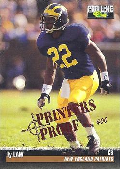 1995 Pro Line - Printer's Proofs #23 Ty Law Front