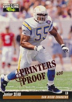 1995 Pro Line - Printer's Proofs #47 Junior Seau Front