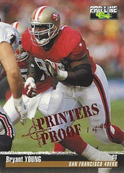 1995 Pro Line - Printer's Proofs #53 Bryant Young Front