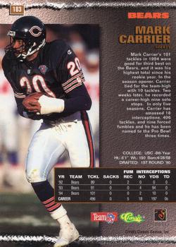 1995 Pro Line - Printer's Proofs #183 Mark Carrier DB Back