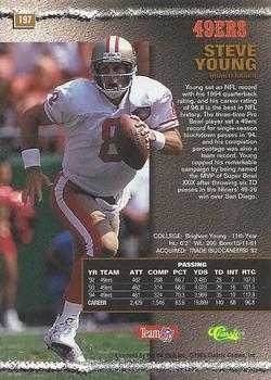 1995 Pro Line - Printer's Proofs #197 Steve Young Back
