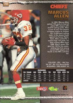 1995 Pro Line - Printer's Proofs #233 Marcus Allen Back