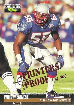 1995 Pro Line - Printer's Proofs #252 Willie McGinest Front