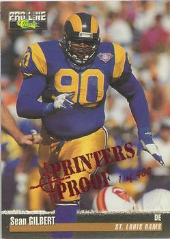 1995 Pro Line - Printer's Proofs #290 Sean Gilbert Front
