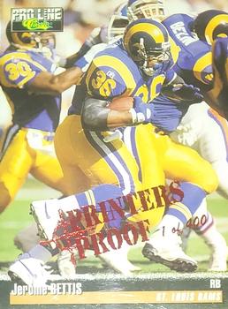 1995 Pro Line - Printer's Proofs #303 Jerome Bettis Front