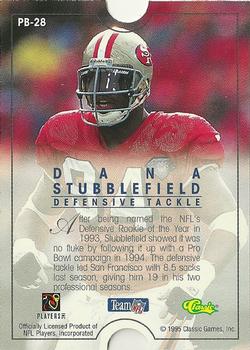 1995 Pro Line - Pro Bowl #PB-28 Dana Stubblefield Back