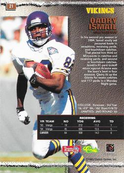 1995 Pro Line - Silver #21 Qadry Ismail Back