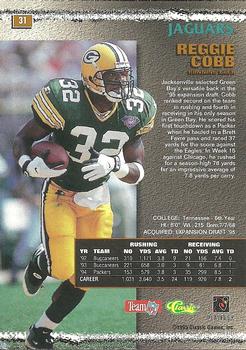 1995 Pro Line - Silver #31 Reggie Cobb Back