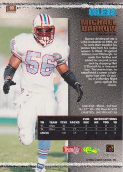 1995 Pro Line - Silver #90 Micheal Barrow Back