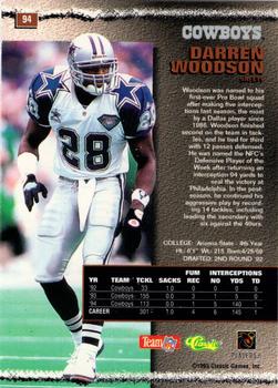 1995 Pro Line - Silver #94 Darren Woodson Back