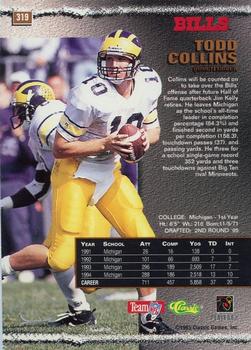 1995 Pro Line - Silver #319 Todd Collins Back