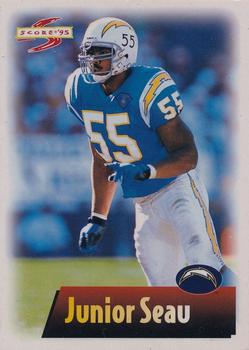 1995 Score Pin-Cards #NNO Junior Seau Front