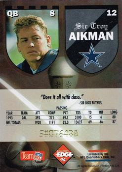 1994 Collector's Edge Excalibur #12 Troy Aikman Back