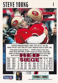 1995 Score - Red Siege #1 Steve Young Back