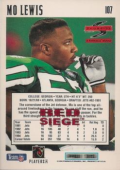 1995 Score - Red Siege #107 Mo Lewis Back