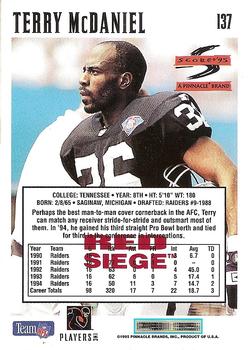 1995 Score - Red Siege #137 Terry McDaniel Back