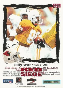 1995 Score - Red Siege #274 Billy Williams Back