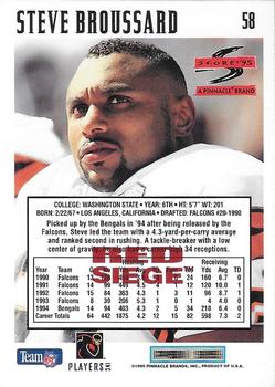 1995 Score - Red Siege Artist's Proofs #58 Steve Broussard Back