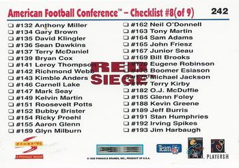 1995 Score - Red Siege Artist's Proofs #242 Dan Marino Back