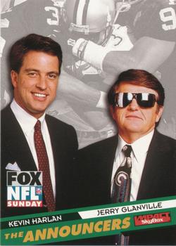 1995 SkyBox Impact - NFL on FOX: The Announcers #4 Kevin Harlan / Jerry Glanville Front
