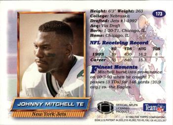 1994 Finest #173 Johnny Mitchell Back