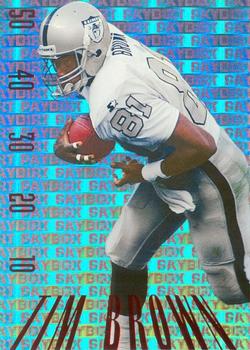 1995 SkyBox Premium - Paydirt Red #PD6 Tim Brown Front