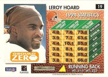 1995 Summit - Ground Zero #19 Leroy Hoard Back