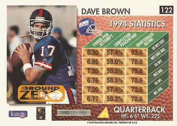 1995 Summit - Ground Zero #122 Dave Brown Back