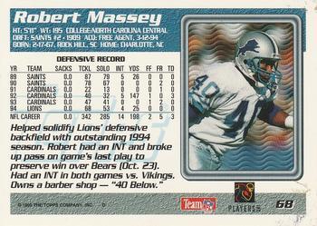 1995 Topps - Jacksonville Jaguars #68 Robert Massey Back