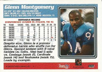 1995 Topps - Jacksonville Jaguars #88 Glenn Montgomery Back