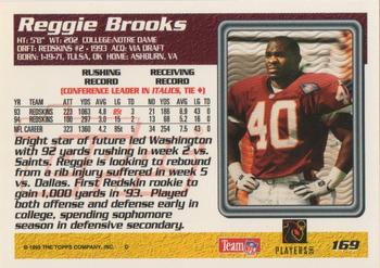 1995 Topps - Jacksonville Jaguars #169 Reggie Brooks Back