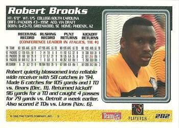 1995 Topps - Jacksonville Jaguars #282 Robert Brooks Back