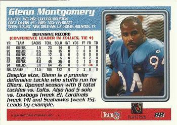 1995 Topps - Carolina Panthers #88 Glenn Montgomery Back