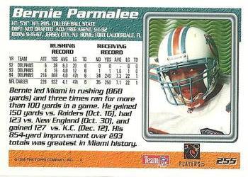 1995 Topps - Carolina Panthers #255 Bernie Parmalee Back
