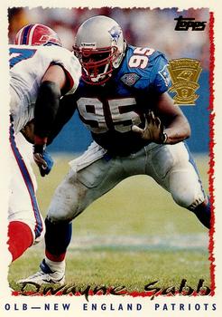 1995 Topps - Carolina Panthers #256 Dwayne Sabb Front