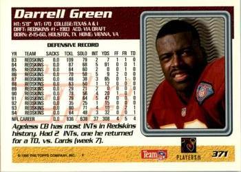 1995 Topps - Carolina Panthers #371 Darrell Green Back