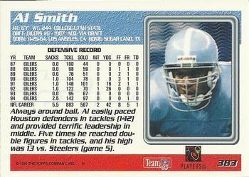 1995 Topps - Carolina Panthers #383 Al Smith Back