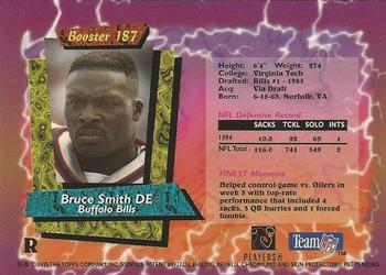 1995 Topps - Finest Boosters Refractors #187 Bruce Smith Back