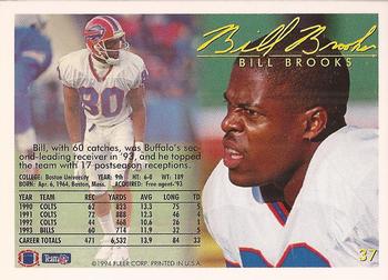 1994 Fleer #37 Bill Brooks Back