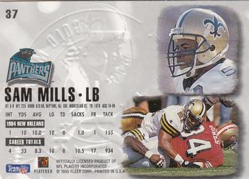 1995 Ultra - Gold Medallion #37 Sam Mills Back